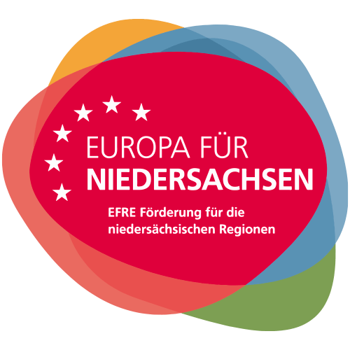 Logo Europa fuer Niedersachsen | EFRE Foerderung fuer die niedersaechsischen Regionen